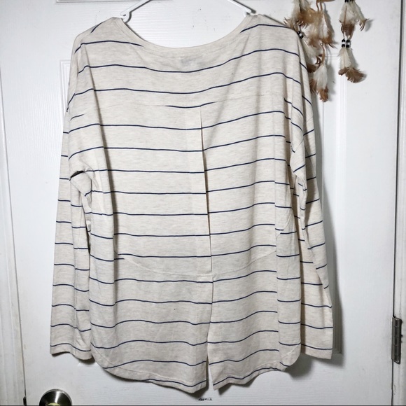 Gibson Latiner longslleeve Striped top Sz M - Picture 2 of 9